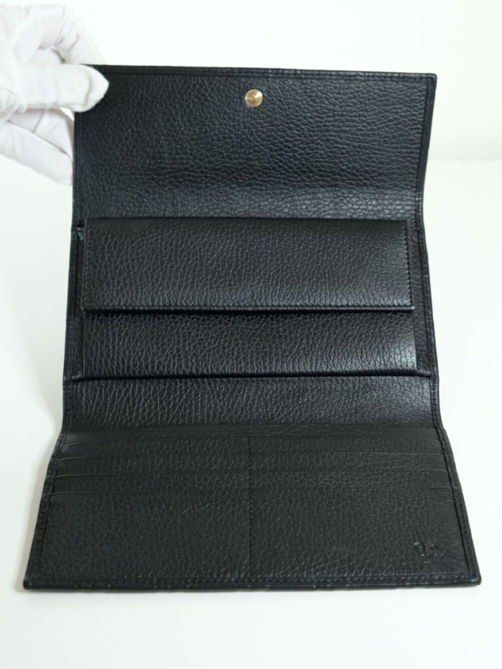 Gucci Guccissima Leather Wallet, Excellent Condition, Matte Black - Picture 7 of 16
